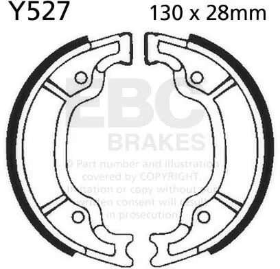EBC Brake Shoe Y527