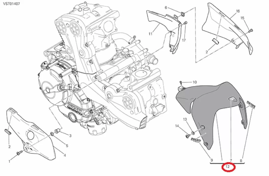 Front mudguard assembly white