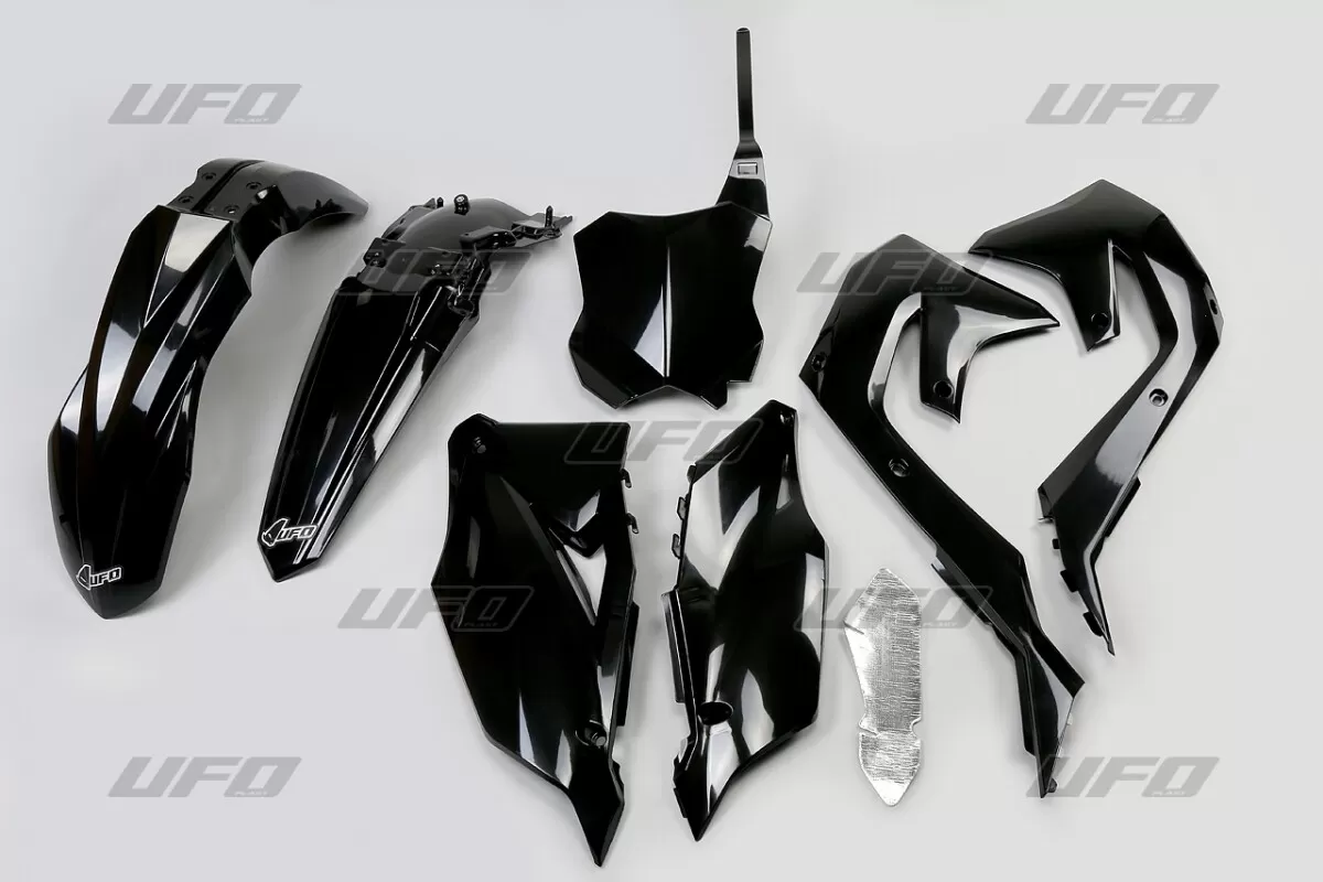 UFO Plastic Kit Black Kawasaki KXF450 '19