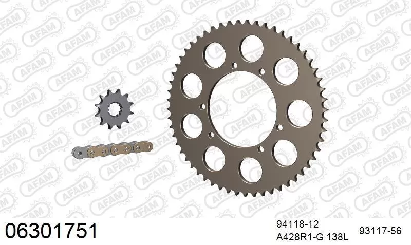 AFAM Chainset - Aluminium