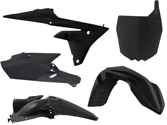 Rtech 5-Piece Plastics Kit Black for Yamaha YZF