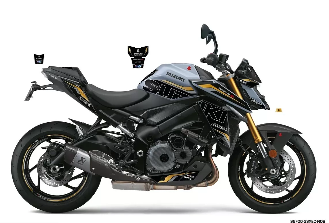 Suzuki Sticker Set Black / Gold GSX-S