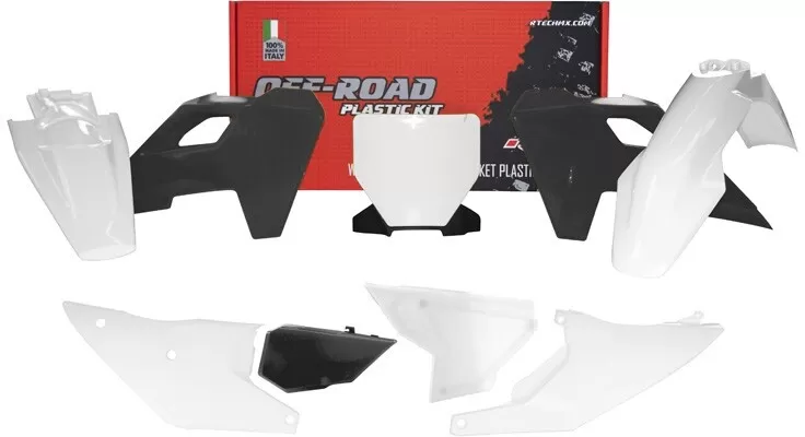 Rtech Plastic Kit Husqvarna TC/FC 125-450 23-24 White/Black