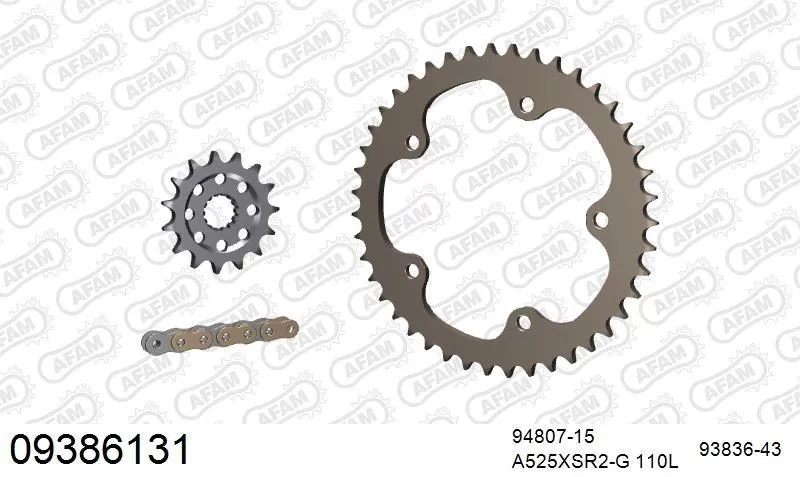 AFAM Chainset - Aluminium