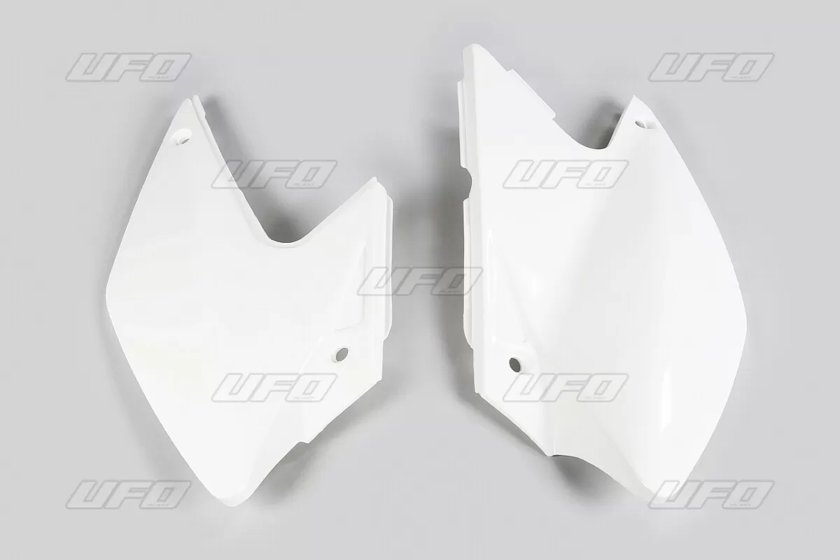 UFO Side Panels Kawasaki KLX450R White