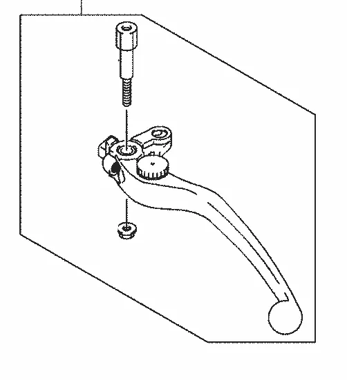 Kawasaki LEVER-ASSY-GRIP BRAKE LV1000-A1H