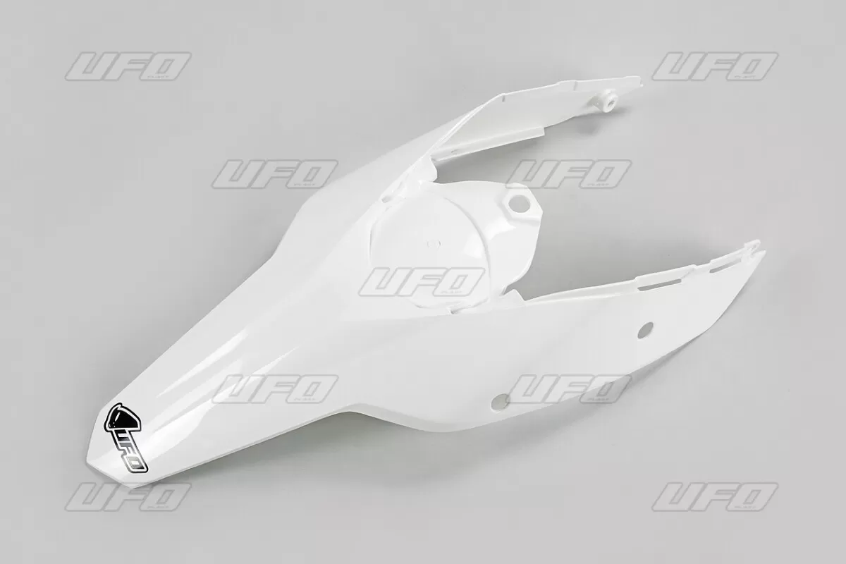 UFO Rear Fender with Side Panels KTM EXC-F 08-11 White