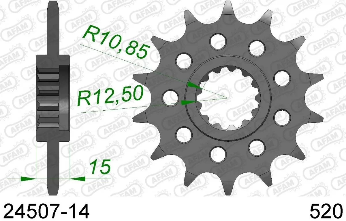 AFAM Sprocket Front 14T - 520