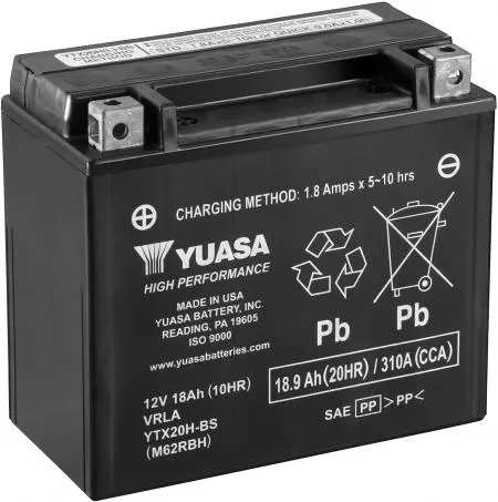 Yuasa Battery YTX20H-BS High Performance