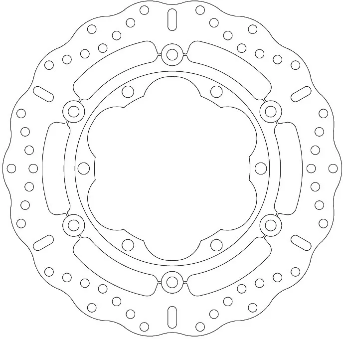 EBC Floating Wave Brake Disc MD4174XC