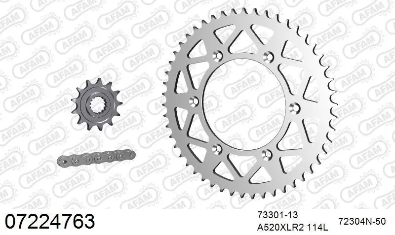 AFAM Chainset - Aluminium
