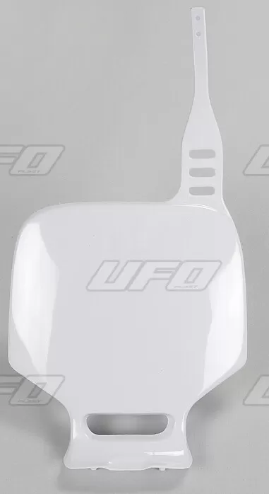 UFO Front Number Plate Yamaha YZ80/YZ85 White