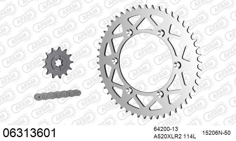 AFAM Chainset - Aluminium