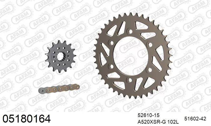 AFAM Chainset - Aluminium