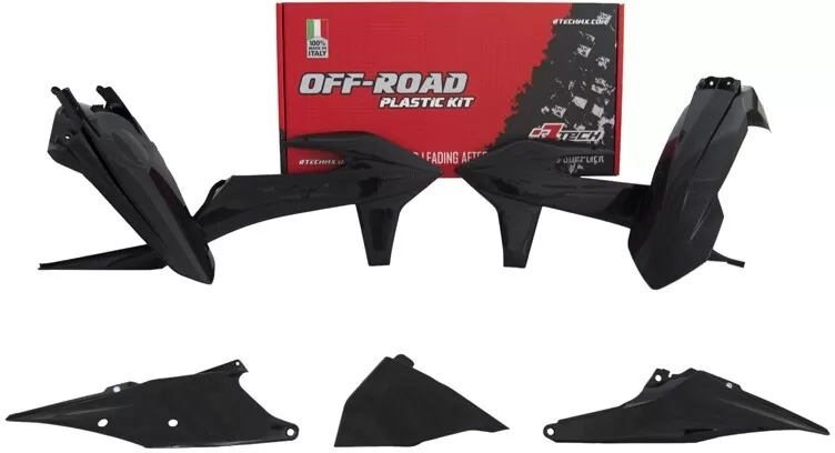 Rtech 5-Piece Plastics Kit with Airbox Black KTM EXC/EXC-F