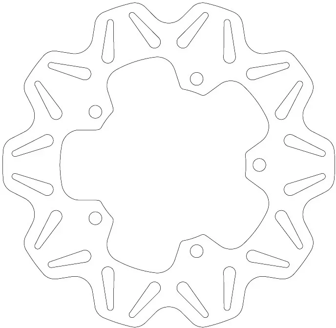 EBC Vee Rear Solid Disc VR613