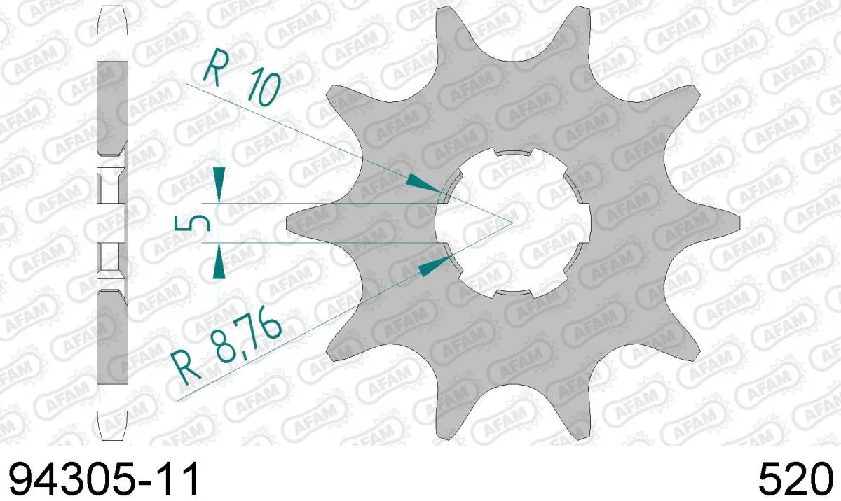AFAM Sprocket Front 11T - 520
