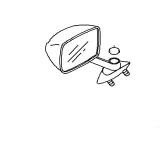 Kawasaki Mirror left 56001-1390-P5