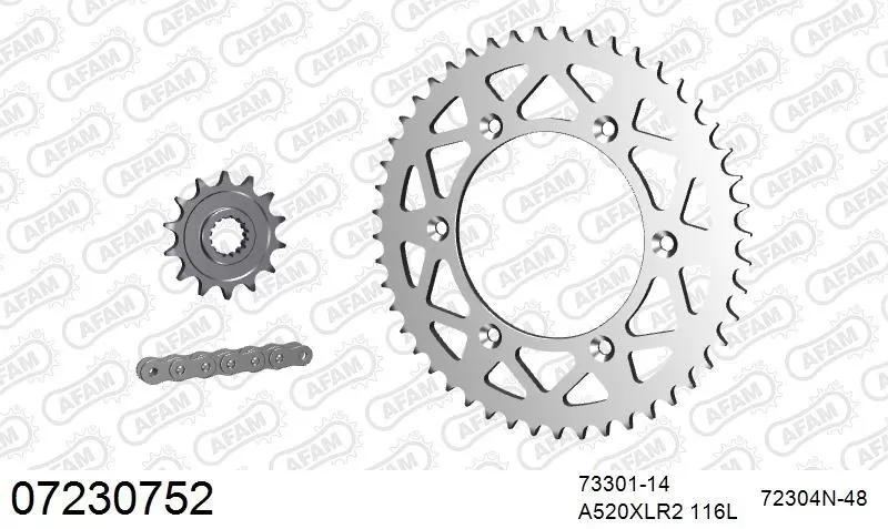 AFAM Chainset - Aluminium