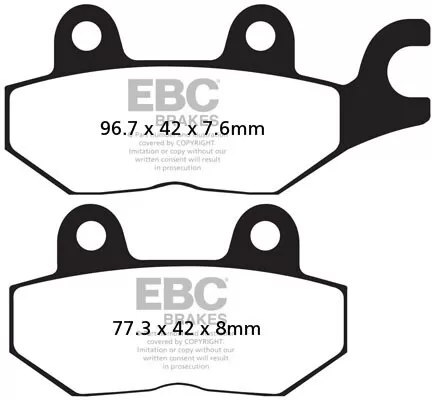 EBC Semi Sintered Brake Pads FA215V