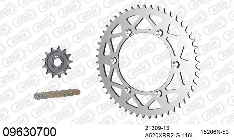 AFAM Chainset - Aluminium