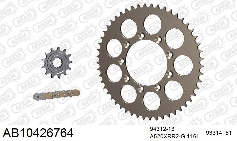AFAM Chainset - Aluminium AB