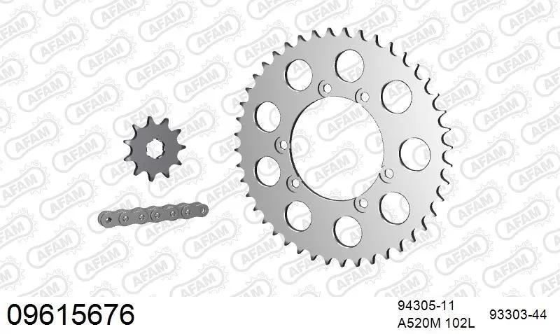 AFAM Chainset - Aluminium