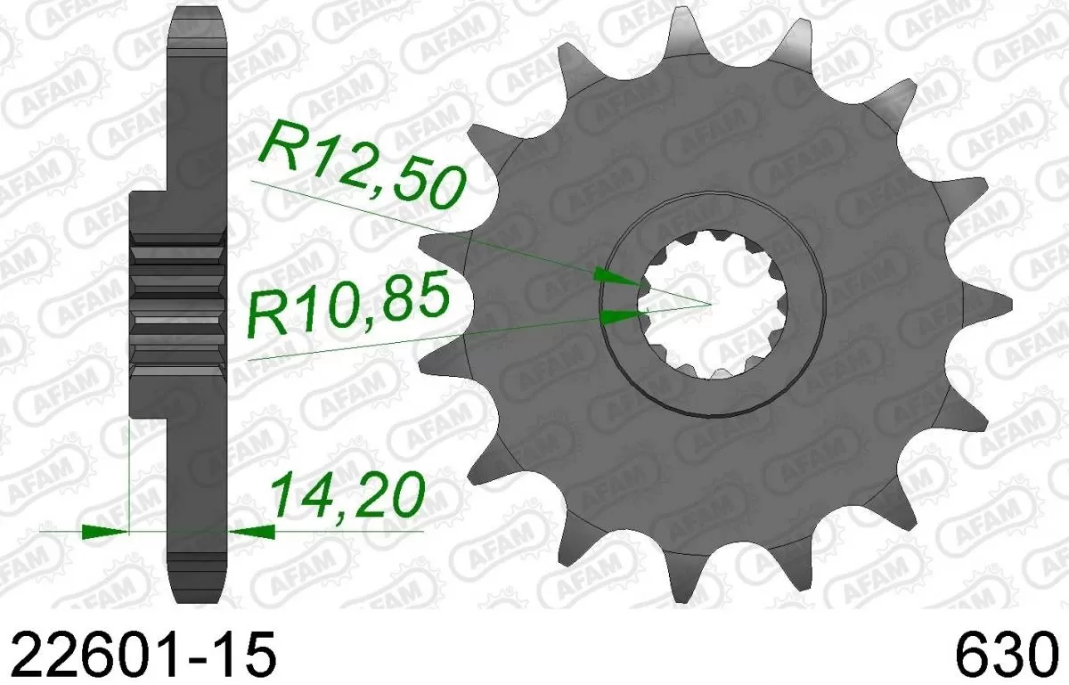 AFAM Sprocket Front 15T - 630