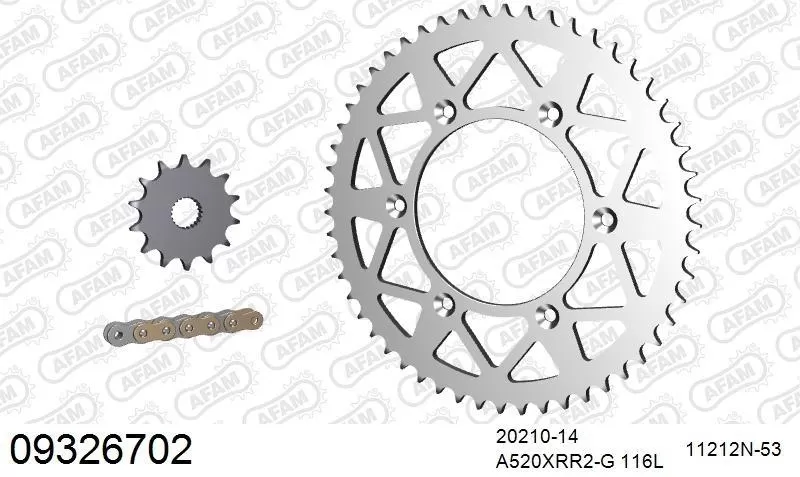 AFAM Chainset - Aluminium