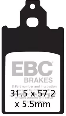 EBC Organic Brake Pads FA116