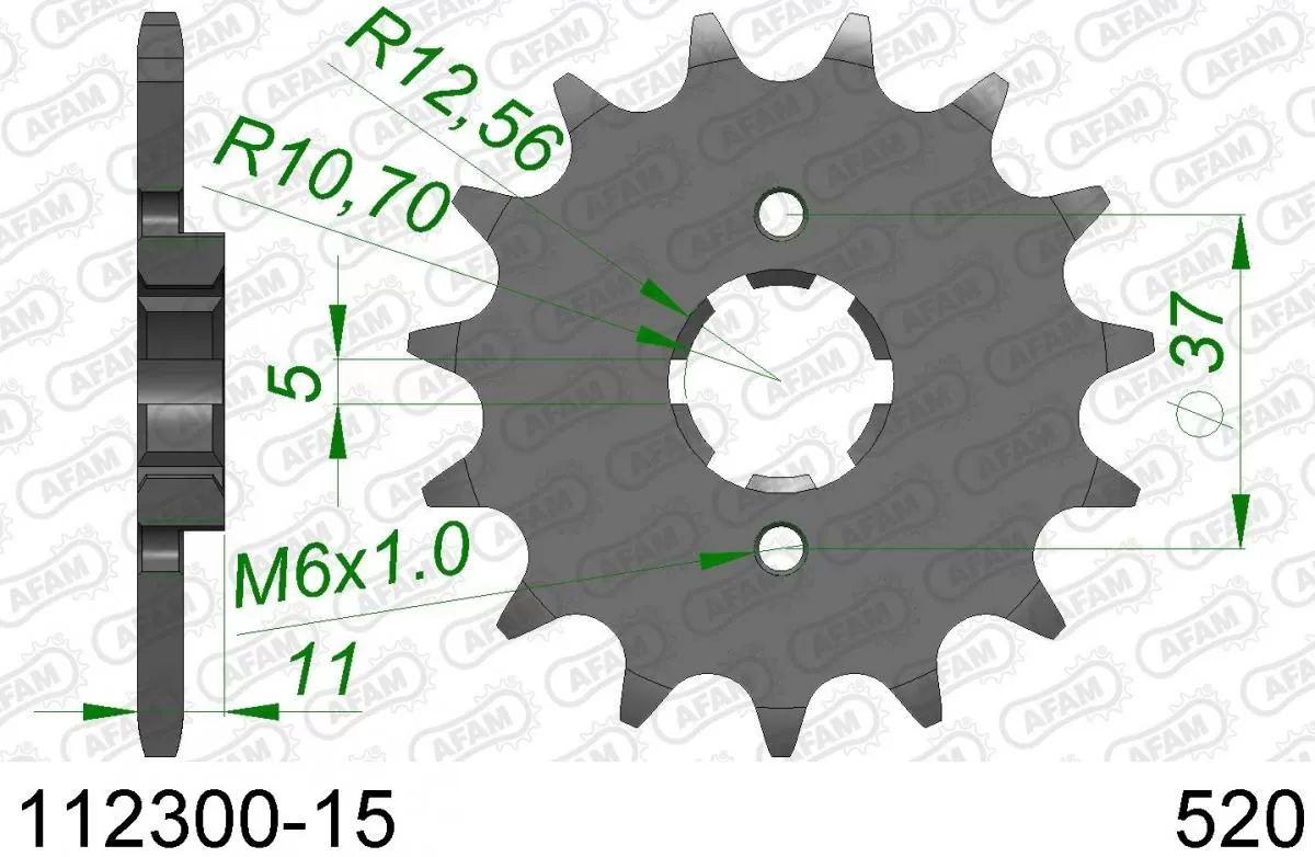 AFAM Sprocket Front 15T - 520
