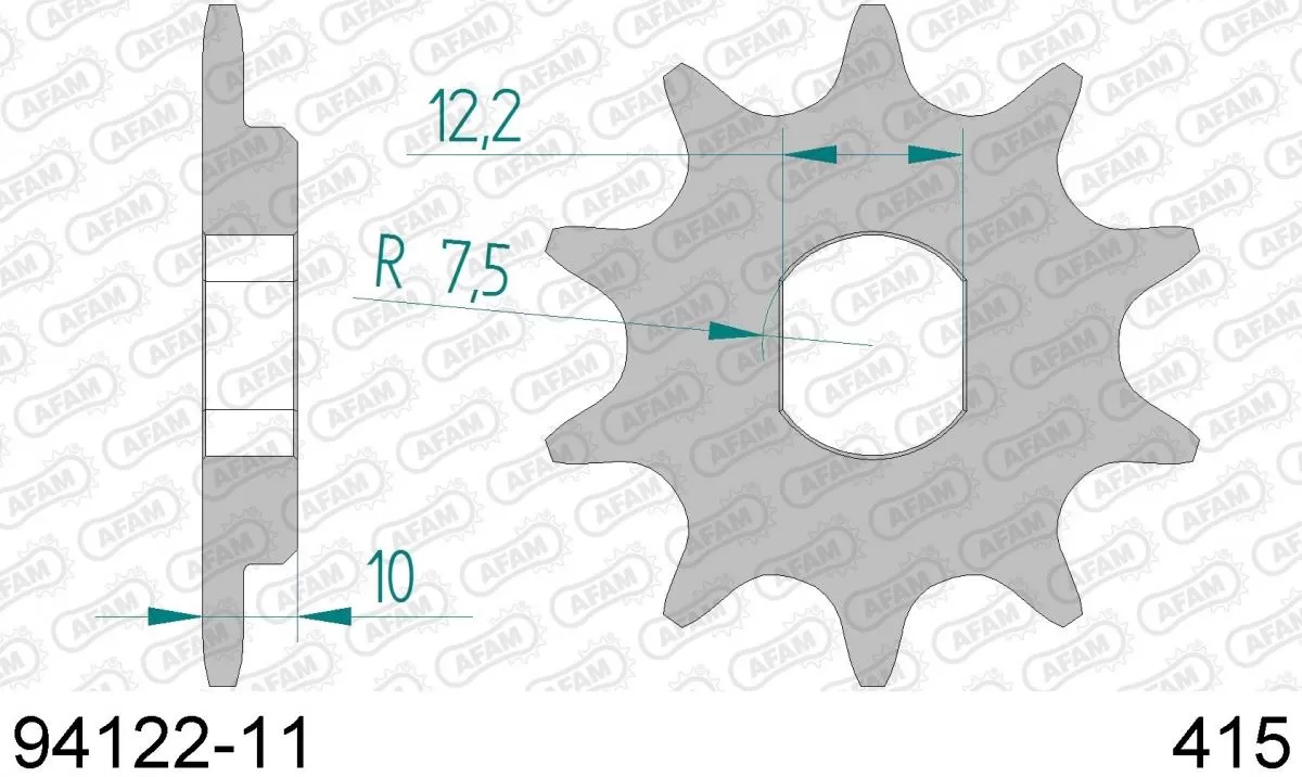 AFAM Sprocket Front 11T - 415