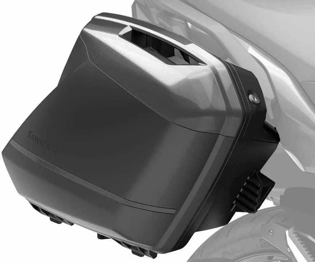 Kawasaki Pannier Deco Stripe Set Gray (69P)