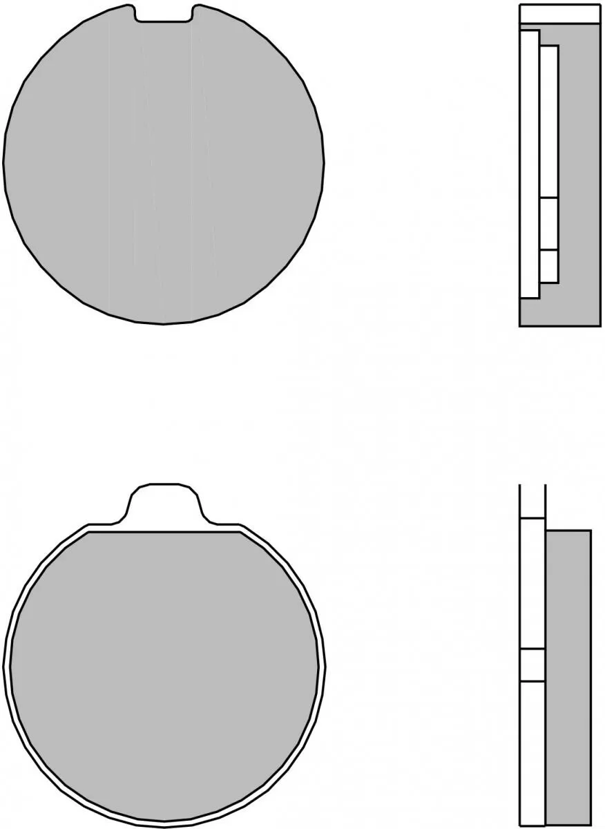 Brembo 07SU0125 Brake Pads Organic Genuine Street 