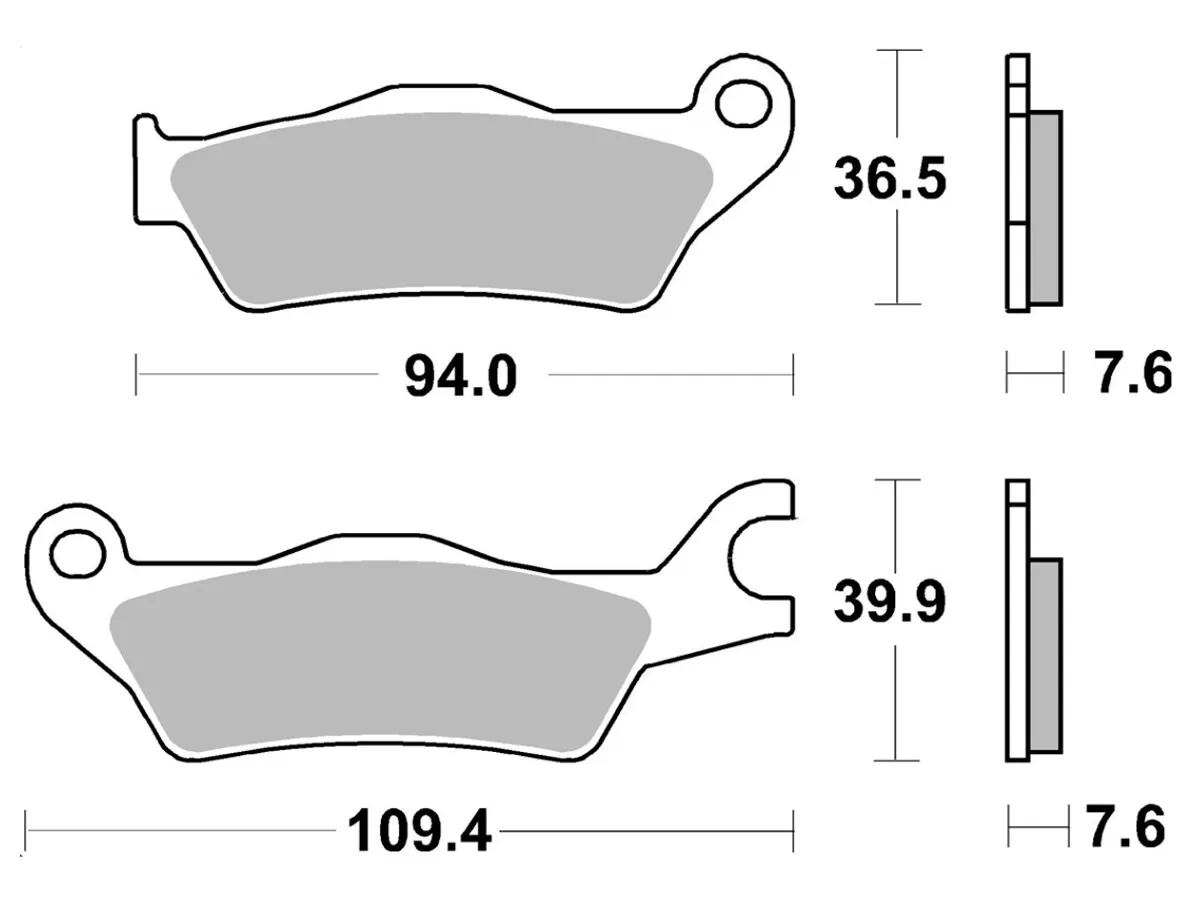 Brembo 07SU33SA Brake Pads Sinter Street 