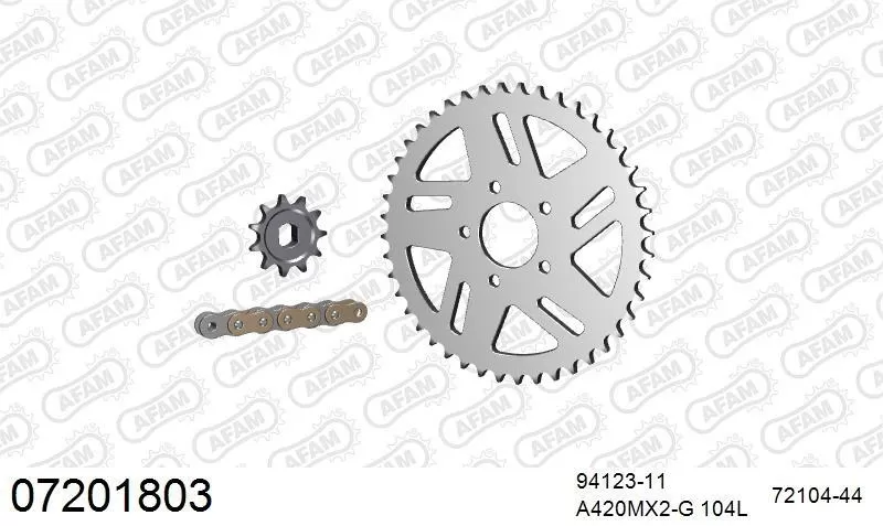 AFAM Chainset - Aluminium