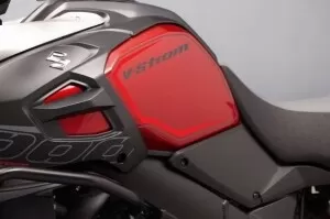 Suzuki Tank Protection - Transparent+Red V-Strom DL 1000/XT
