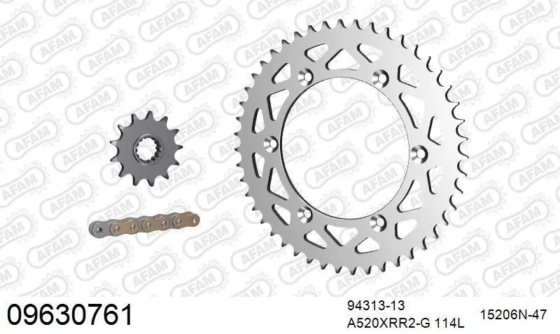 AFAM Chainset - Aluminium