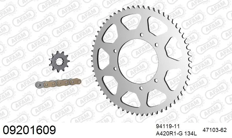 AFAM Chainset - Steel Racing