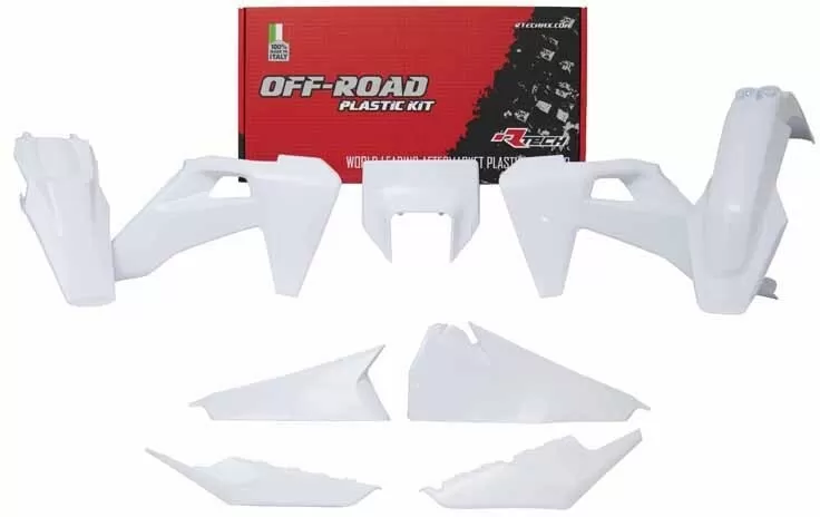 Rtech 6-Piece Plastics Kit with Headlight Cover White