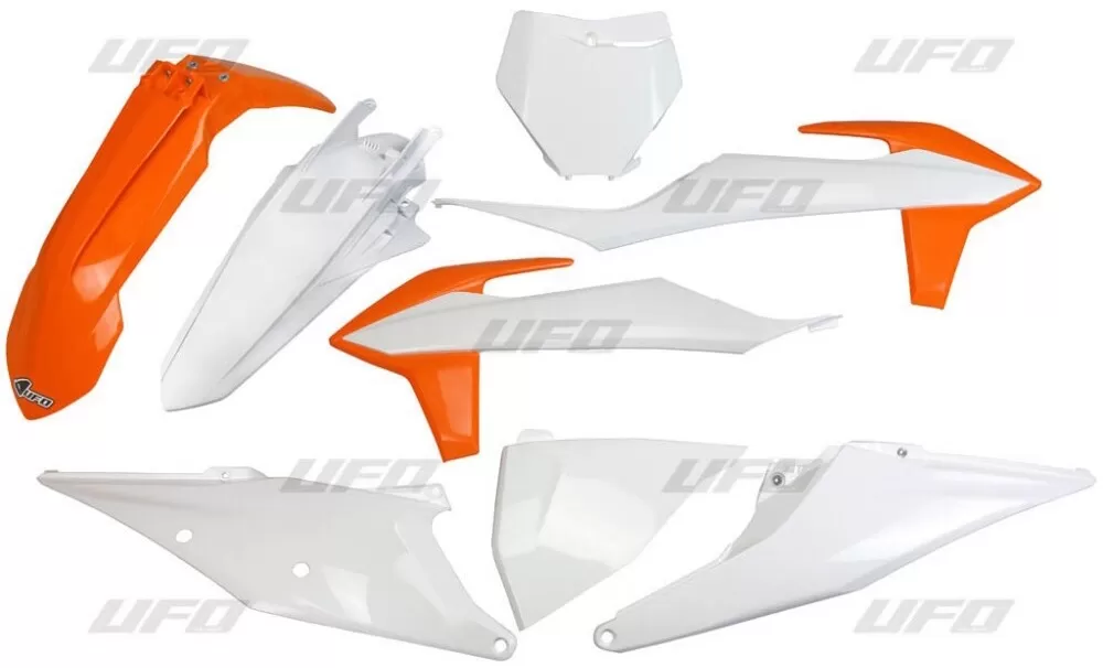 UFO Plastic Kit KTM SX-SX-F 19-22 White / Orange