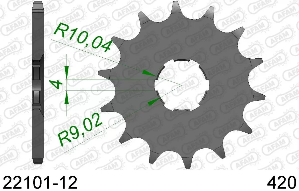 AFAM Sprocket Front 12T - 420