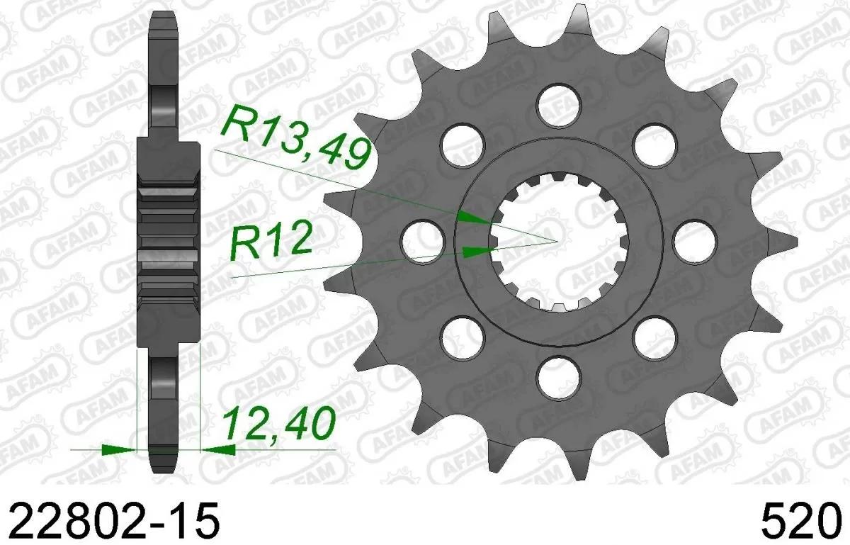 AFAM Sprocket Front 15T - 520