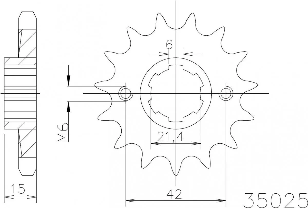 Esjot Sprocket Front 16T - 530