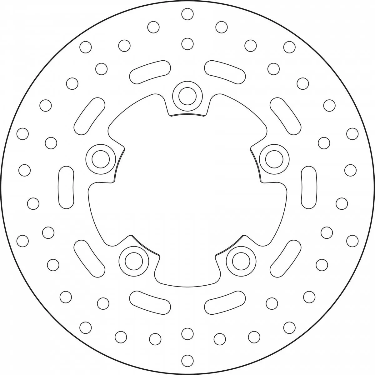 Brembo Brake Disc 68B407K6 226X4