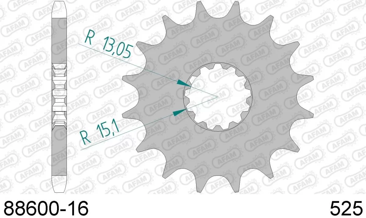 AFAM Sprocket Front 16T - 525