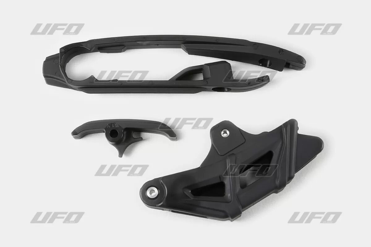 UFO Chain Guide & Swingarm Slider Black KTM SX-F KT04067@001