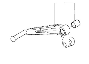 Kawasaki LEVER-COMP CHANGE PEDAL ZX1002KLF