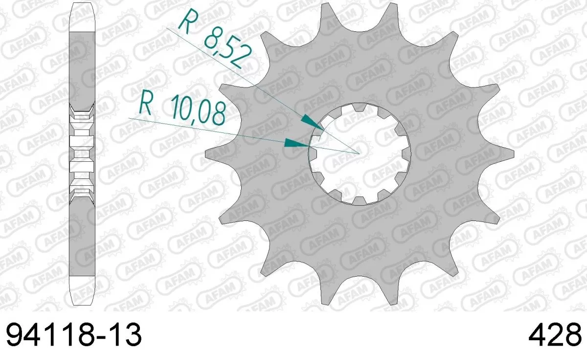 AFAM Sprocket Front 13T - 428