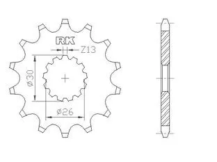 RK Front Sprocket 18T 530 C6184-18